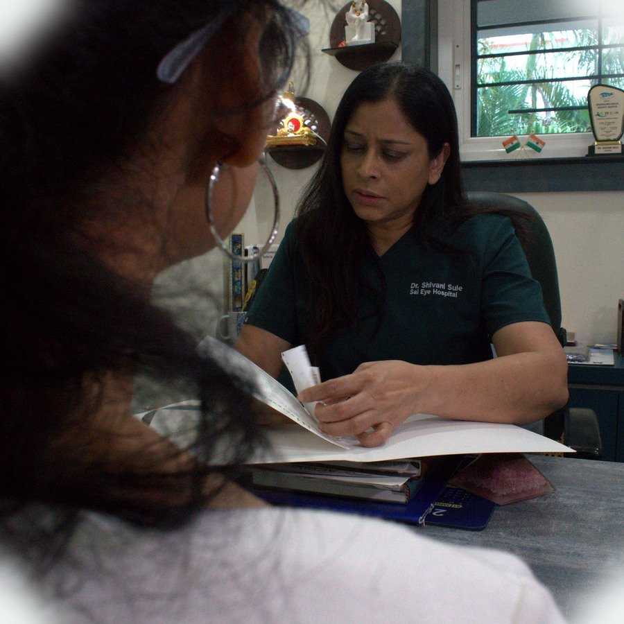 Doctor consultation at Sai Eye Hospital