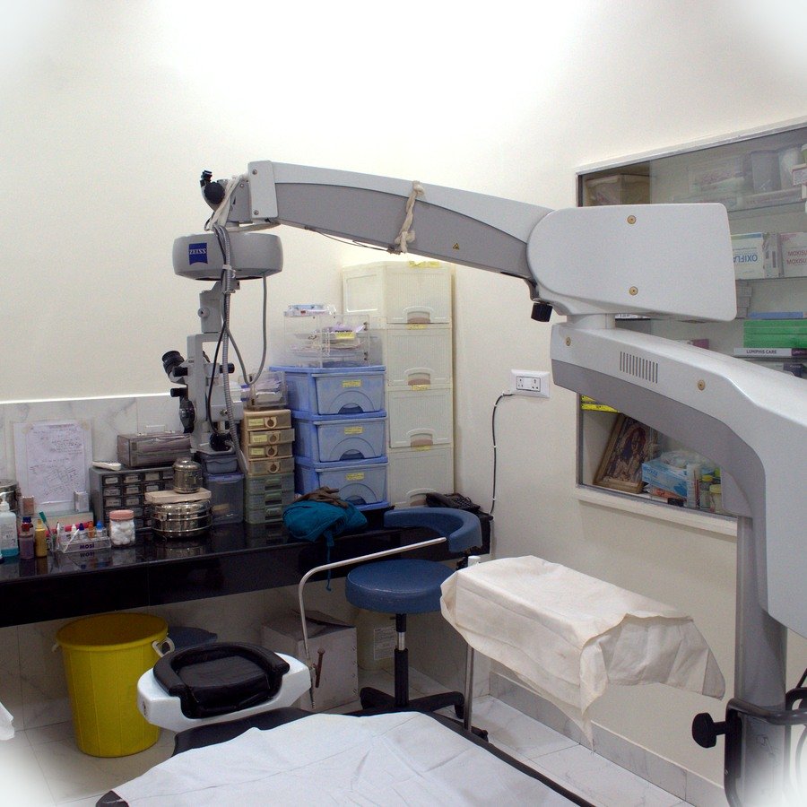 Operation theatre equipment at Sai Eye Hospital